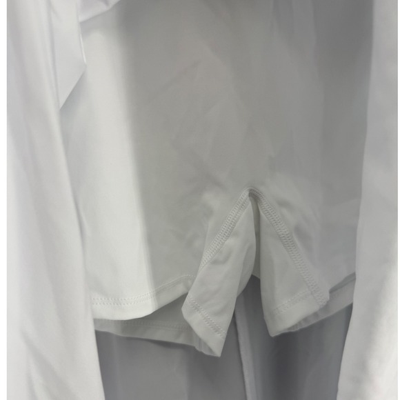 Halara White High Waisted Athletic Long Skort Skirt With Built In Shorts - Picture 4 of 6